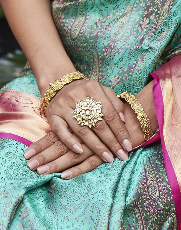 MBZ Meena Bazaar-Beautiful Kundan Ring