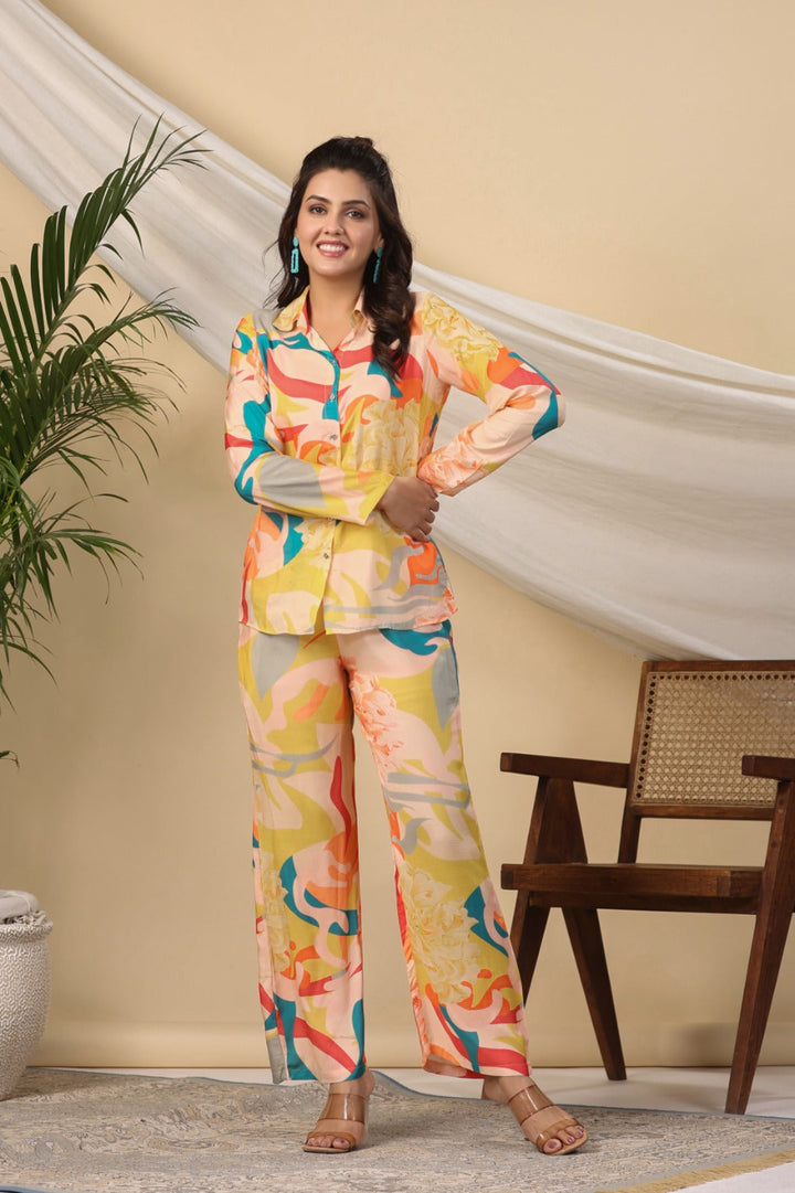 Printed Muslin Kurti With Pants